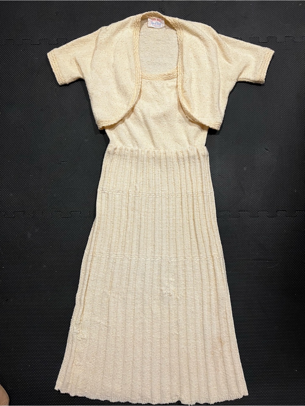 Lass O Scotland 1950s Knit Dress with Bolero
